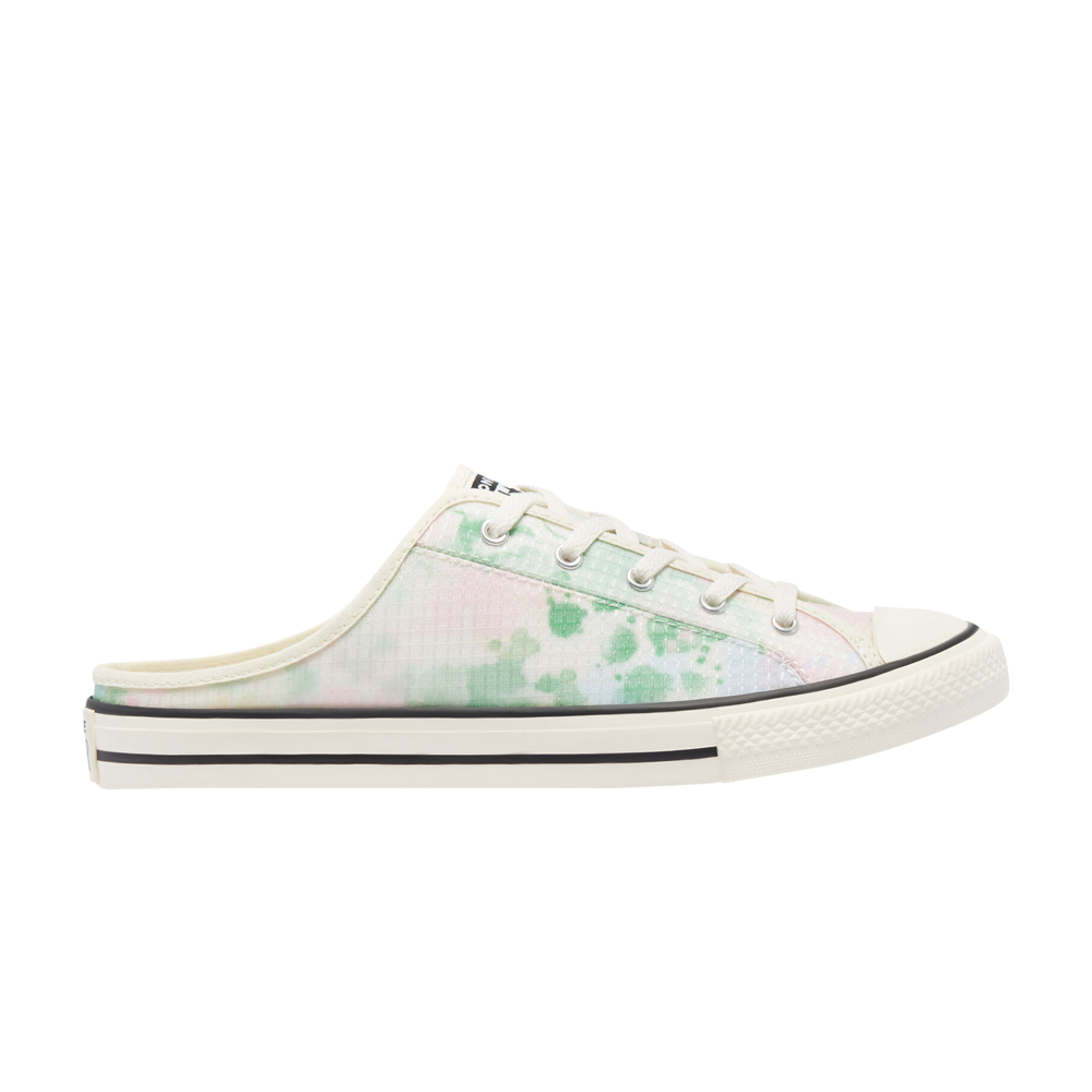 Pre-owned Converse Wmns Chuck Taylor All Star Dainty Mule 'washed Florals - Bold Wasabi' In Cream