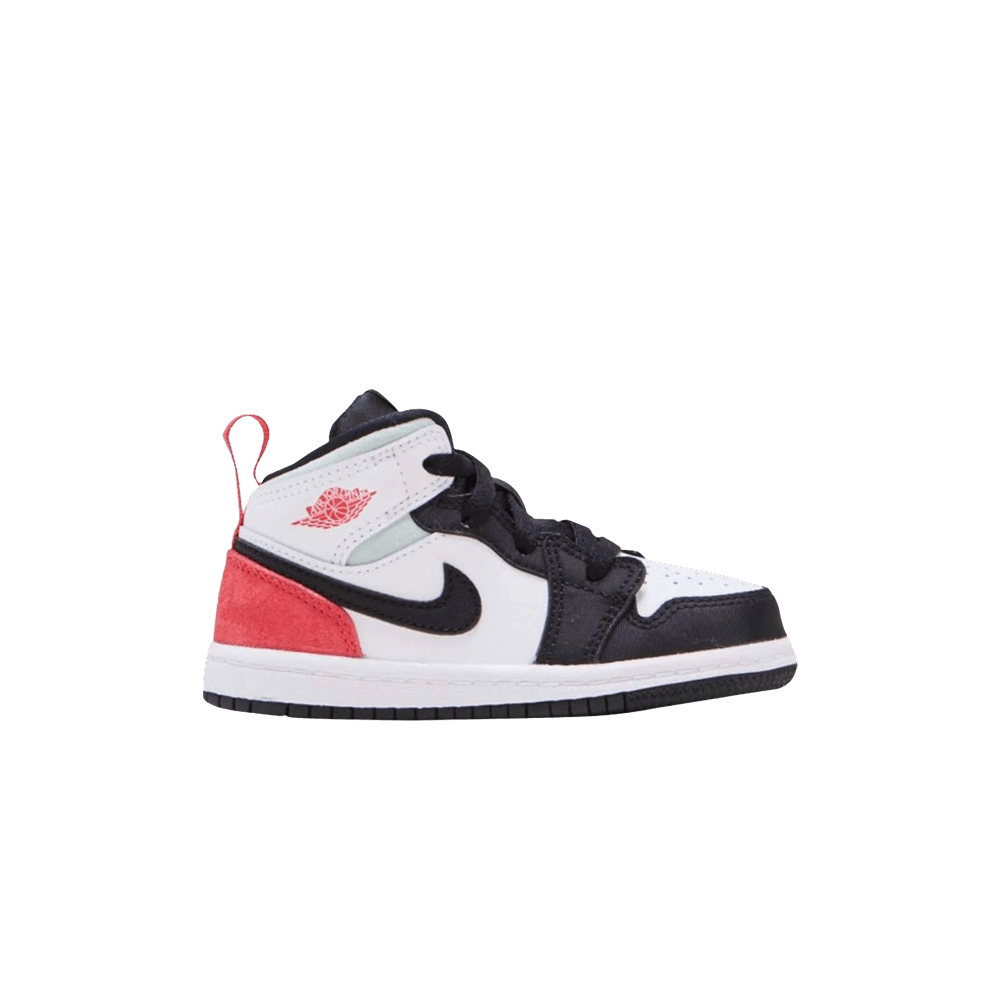 tenis air jordan 1 mid td red black toe