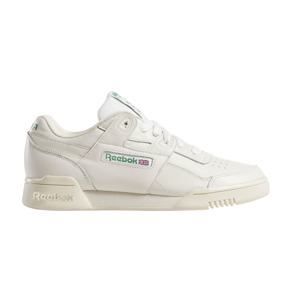 Pre-owned Reebok Wmns Workout Lo Plus 'chalk Green' In White