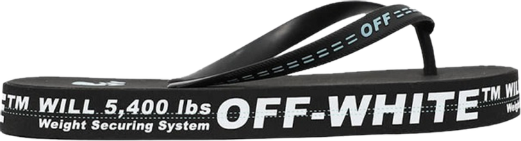 Off-White Industrial Flip Flops 'Weight Securing System - Black'