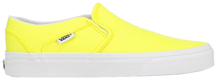 Vans Asher Slip On Kids Neon Yellow