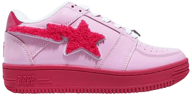 Bapesta Low Patched   Pink