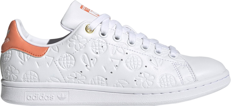 Wmns Stan Smith 'Embossed Graphics - White Semi Coral'