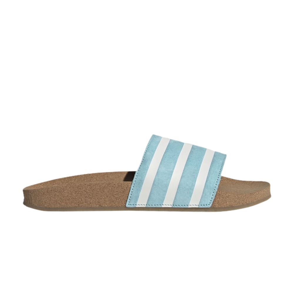 Pre-owned Adidas Originals Wmns Adilette Slide 'hazy Sky' In Blue