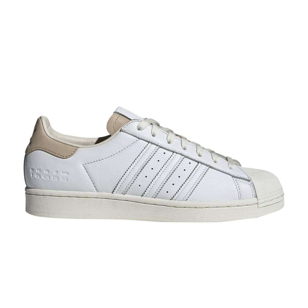 ADIDAS ORIGINALS SUPERSTAR 'SIZE TAG - CLOUD WHITE BROWN'