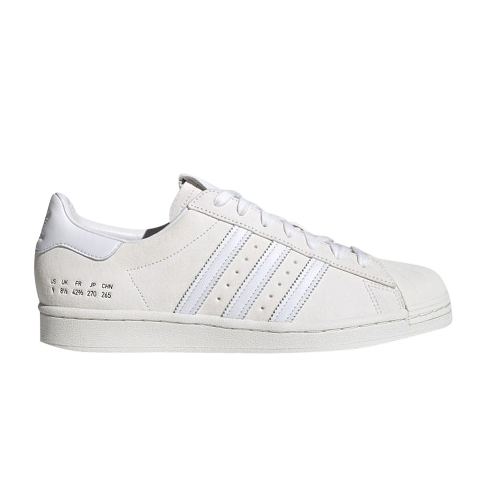 ADIDAS ORIGINALS SUPERSTAR 'SIZE TAG - OFF WHITE'