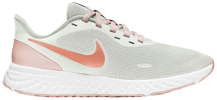 Nike Wmns Revolution 5 Wide White Orange Pearl