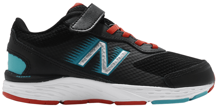 New Balance 680v6 Kids Wide Black Pepper