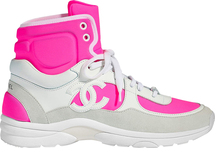 Buy Chanel Calfskin Sneaker High 'Fluo Pink' - G33726 Y52847 K0726 