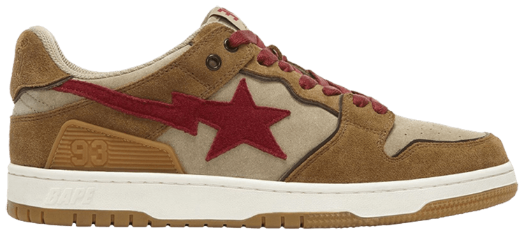 BAPE Sk8 Sta Low Wheat Red