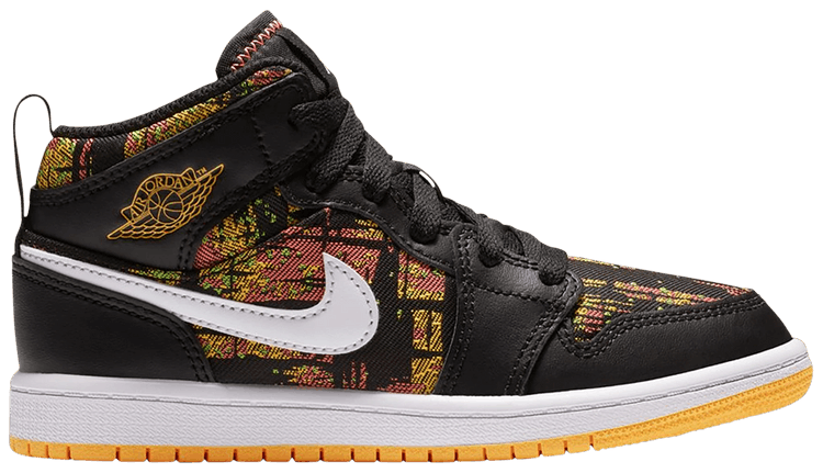 Air Jordan 1 Mid PS Black Laser Orange