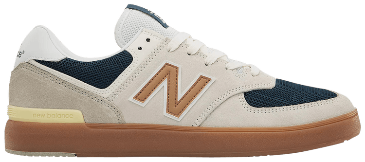 New Balance All Coasts 574 2E Wide White Gold