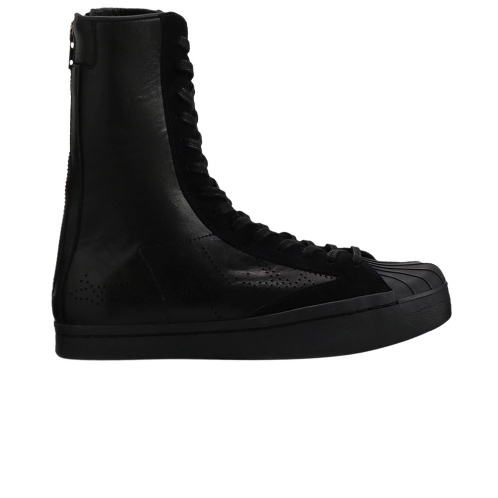 adidas Yohji Yamamoto × Sk8 Mega High 'Black' | Men's Size 7.5 - HR-E34-783