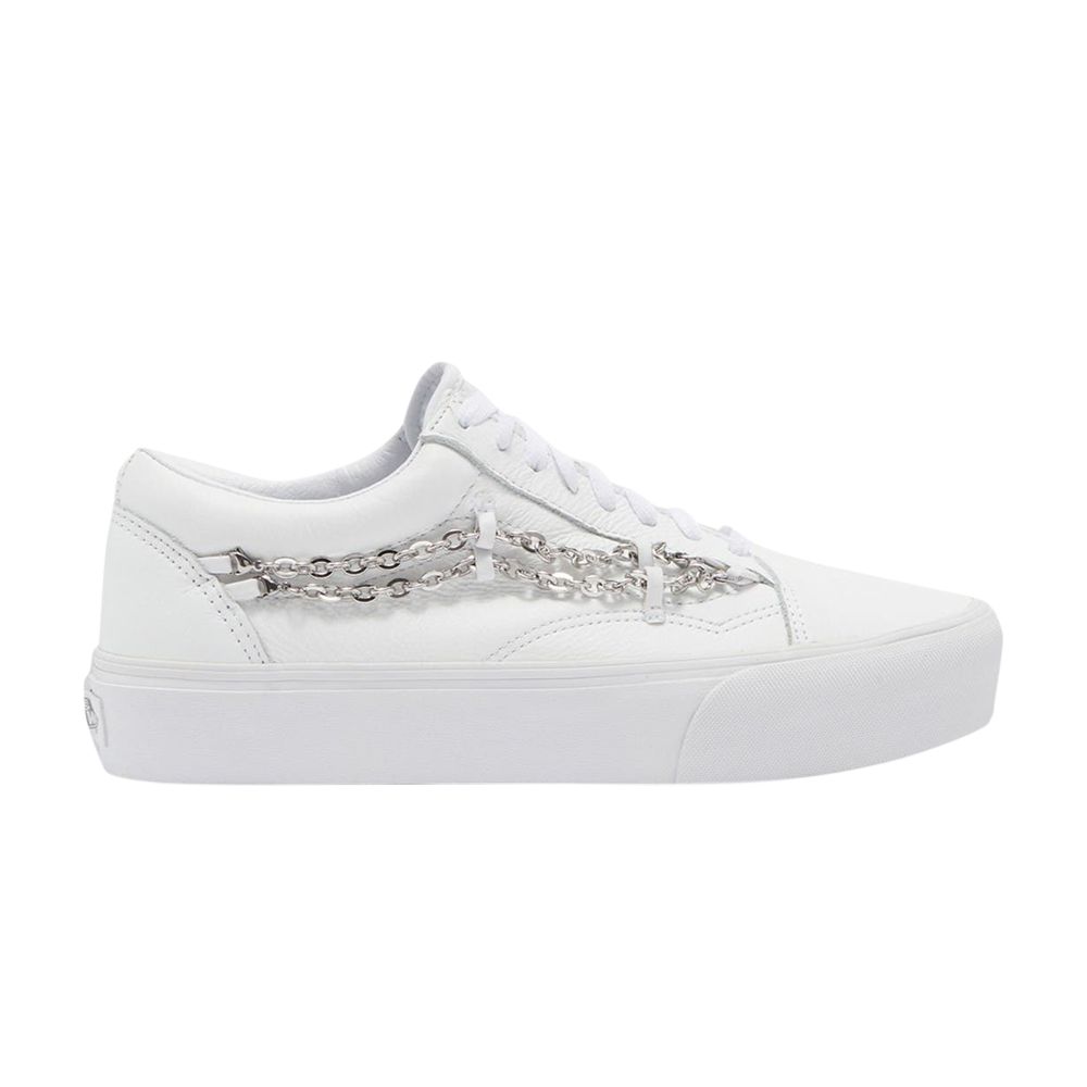 Click to view more detailed imagery on our partner's website Pre-owned Vans Old Skool Platform 'chain - True White'