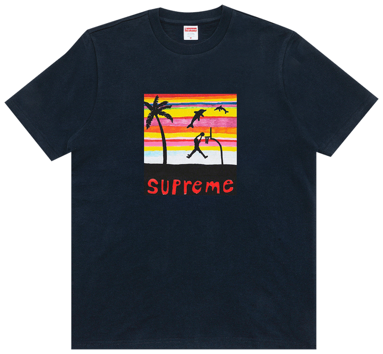 Supreme Dunk Tee Navy