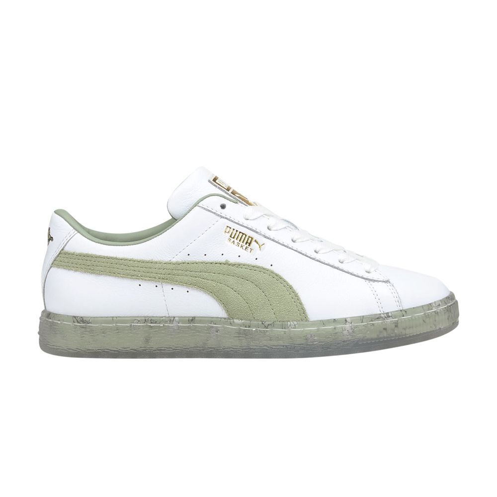 Puma Wmns Basket 'In Bloom - Desert Sage' | White | Women's Size 8