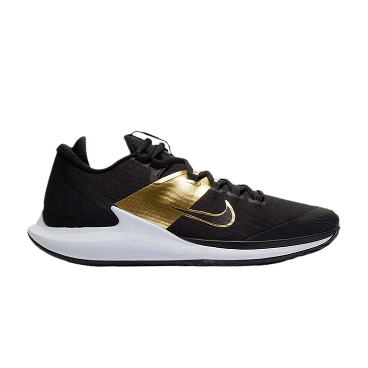 Buy NikeCourt Air Zoom Zero HC Black Metallic Gold AA8018 005 GOAT AU