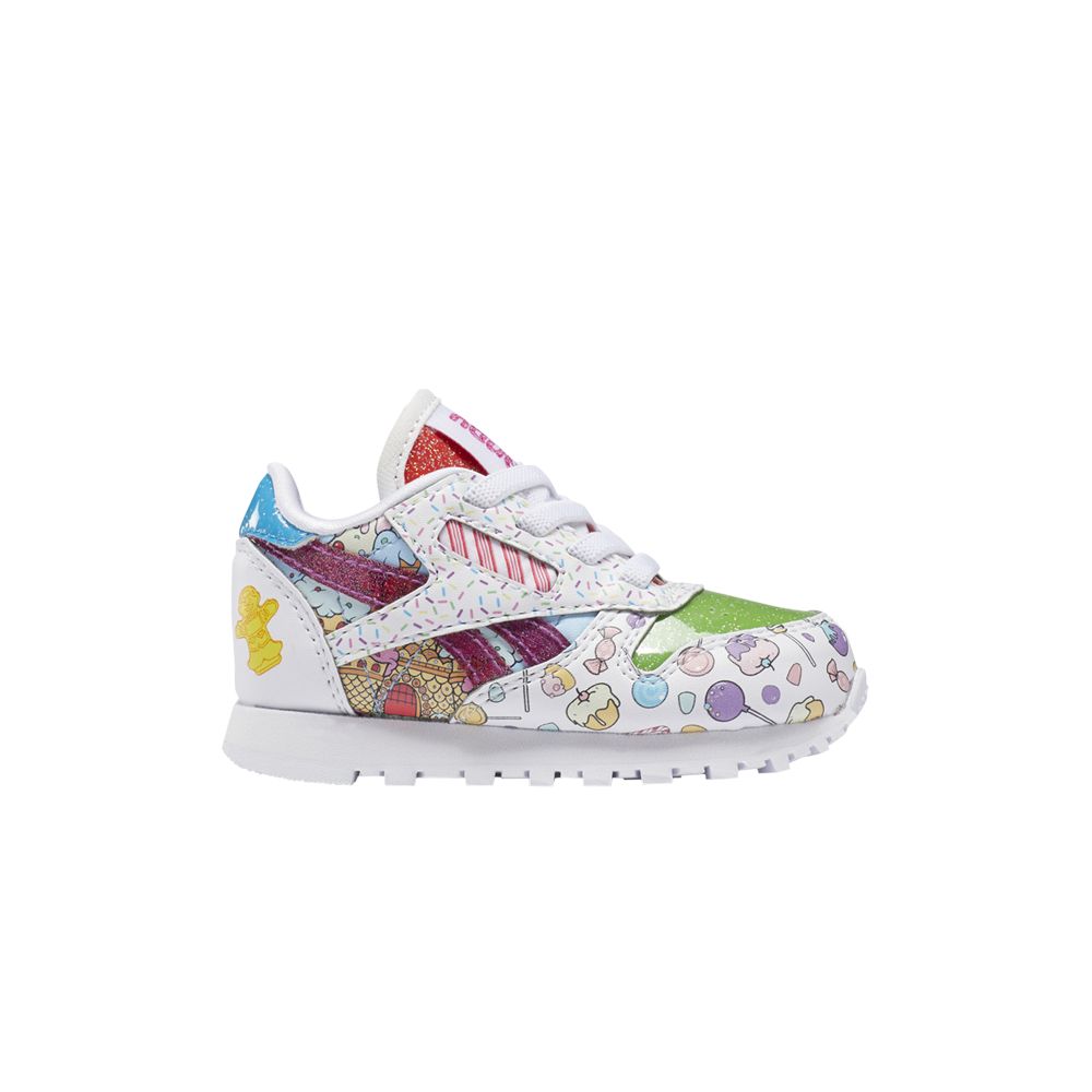 Pre-owned Reebok Hasbro X Classic Leather Toddler 'candy Land' | Multi-color | Infant Size 8.5