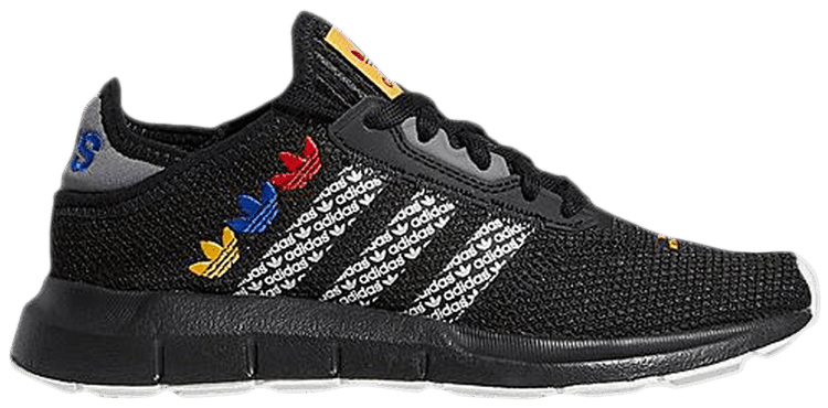 Adidas Swift Run X J Logo Print   Black