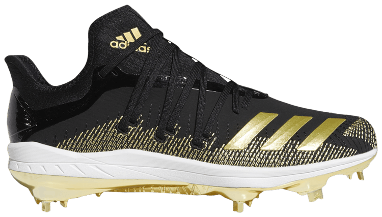 Black and sales gold metal cleats