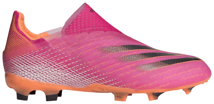 Adidas X Ghosted Laceless FG J Shock Pink