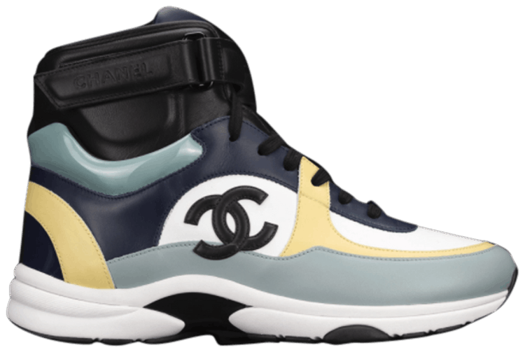 Chanel Sneaker High Yellow Navy Black