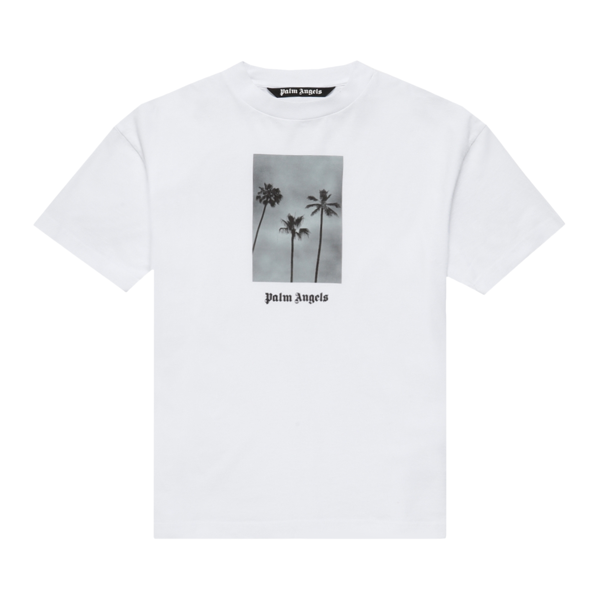 Pre-owned Palm Angels Boulevard Classic Tee 'white/black'
