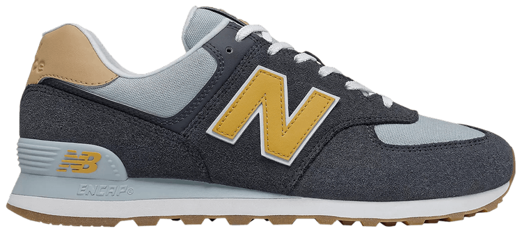 New Balance 574 4E Wide Outerspace Varsity Gold