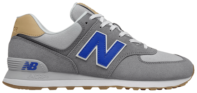 New Balance 574 2E Wide Castlerock Team Royal