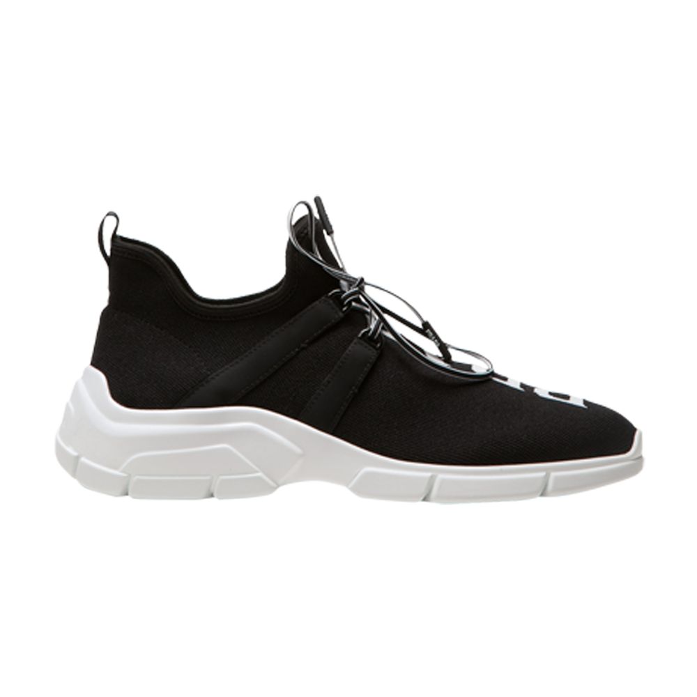 Pre-owned Prada Wmns Xy Knit Sneaker 'black White' | Women's Size 8