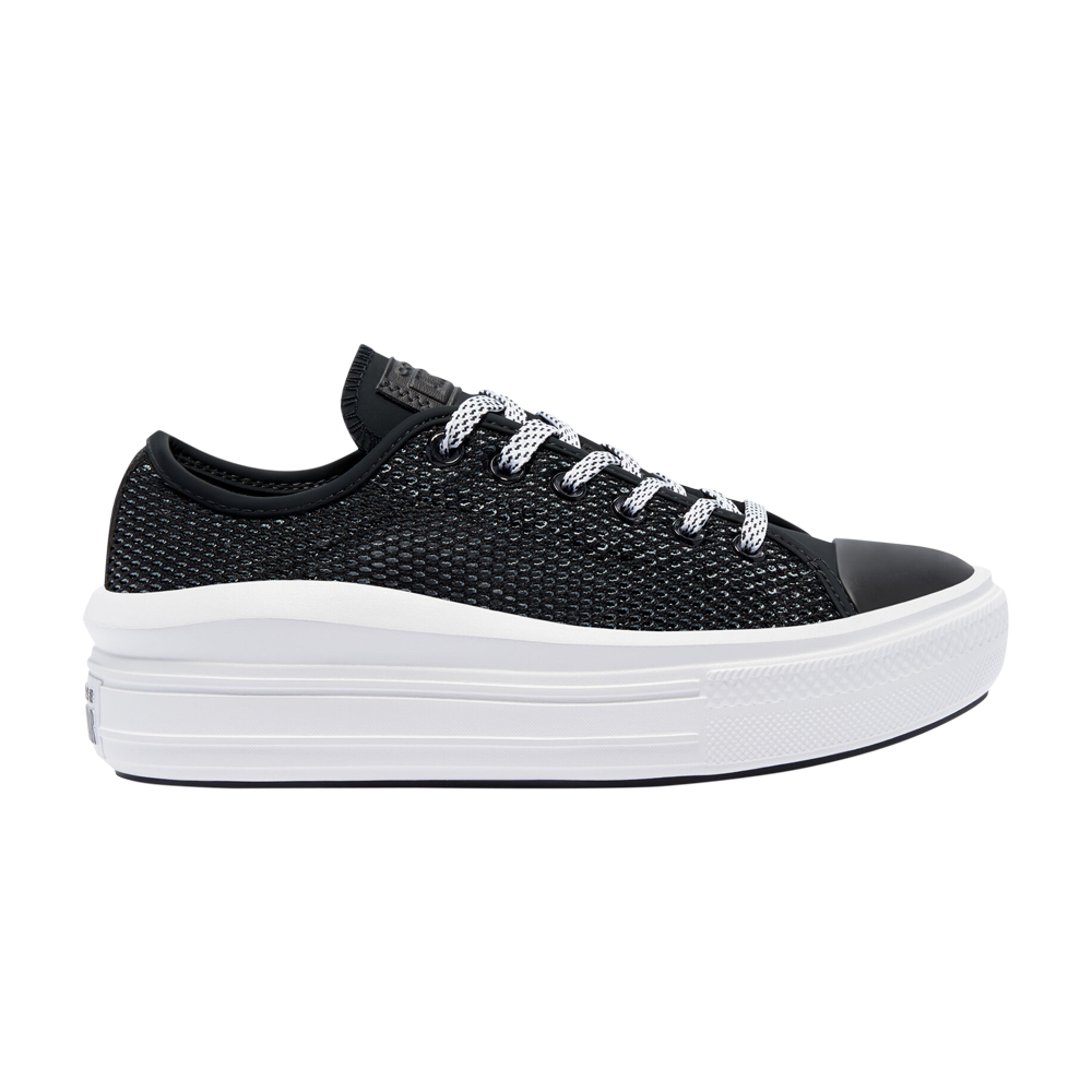 Pre-owned Converse Wmns Chuck Taylor All Star Move Low 'black White'