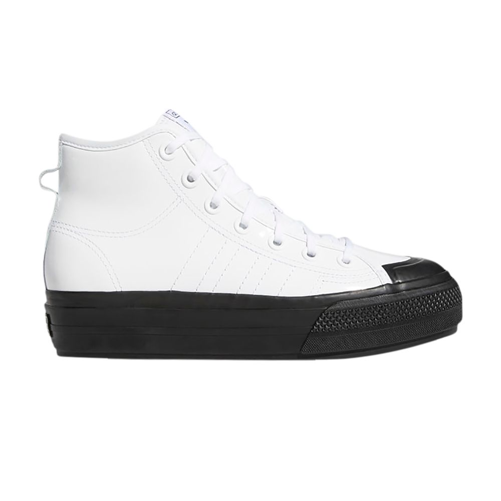 Pre-owned Adidas Originals Wmns Nizza Rf Platform Mid 'white Black'