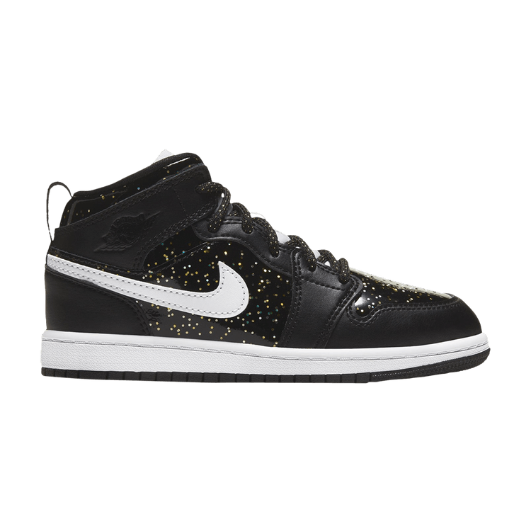 Buy Air Jordan 1 Mid SE PS Black Glitter AV5173 001 GOAT CA