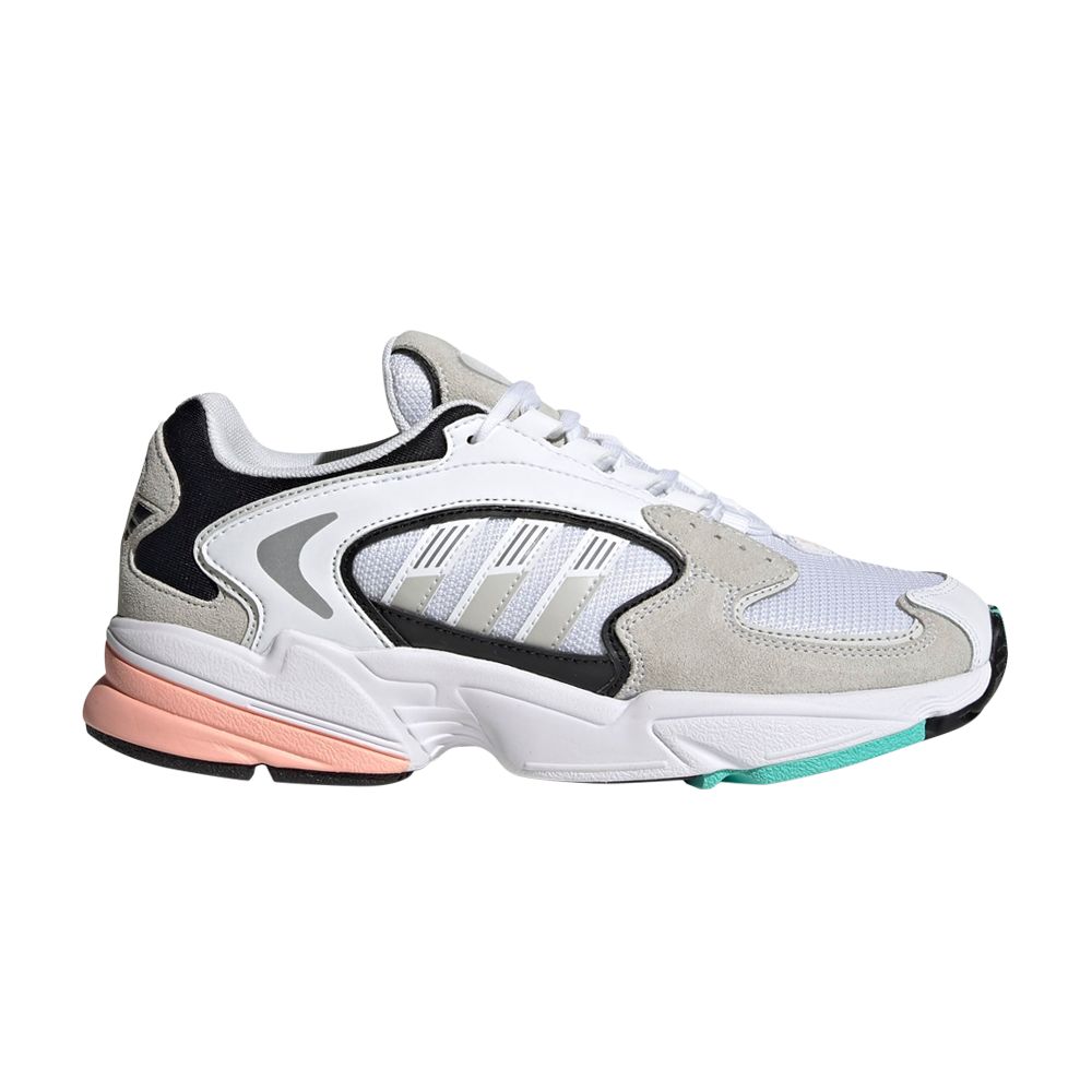 Pre-owned Adidas Originals Wmns Falcon 2000 'grey Glow Pink' In White