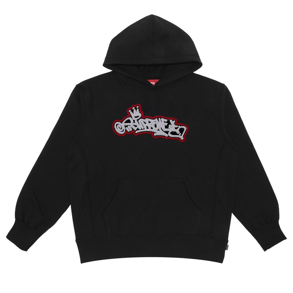 Supreme Handstyle Hooded Sweatshirt 'Black' | Men's Size L
