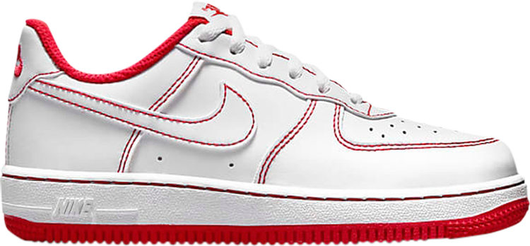 Force 1 PS 'Contrast Stitch - White University Red'