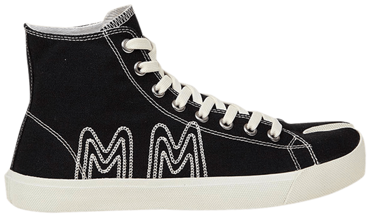 最終セール★Maison Margiela★TABI ハイトップ スニーカー Buy Maison Margiela Tabi High 'MM Embroidered - Black