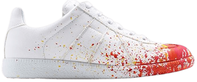 Maison Margiela Wmns Replica Low 'Paint Splatter - White Orange'