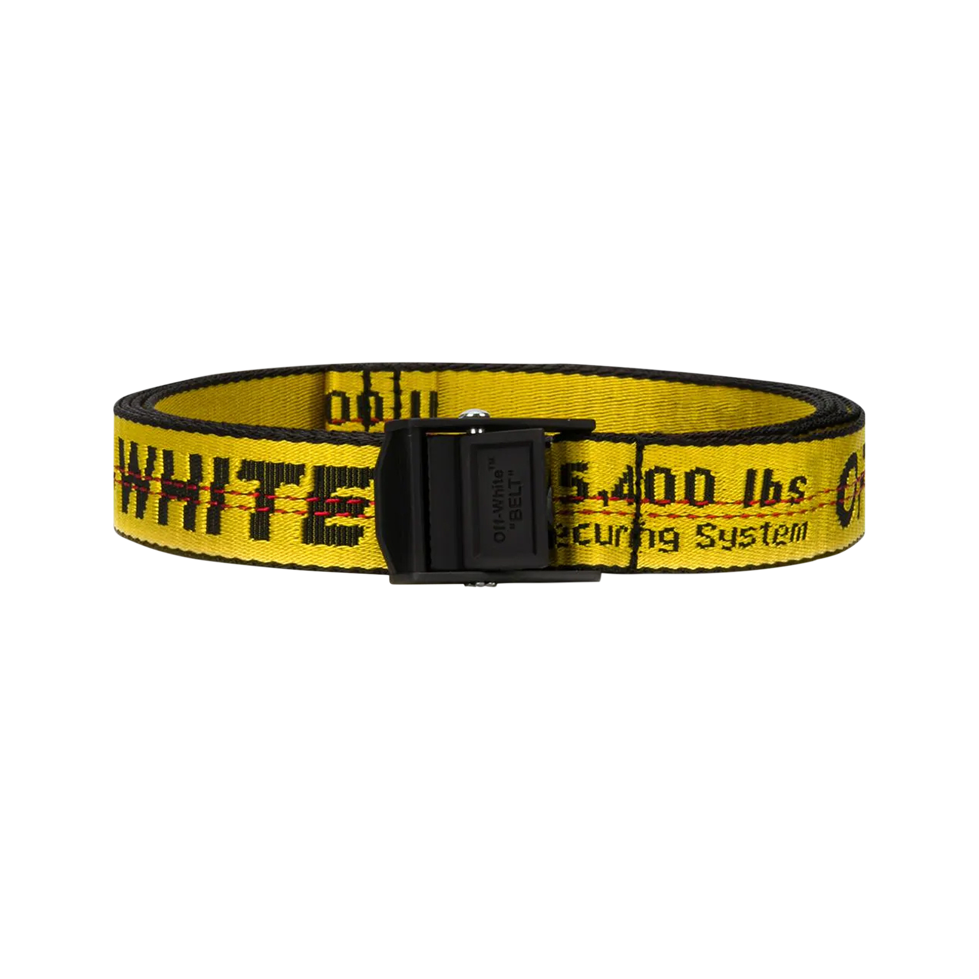 Pre-owned Off-white Mini Industrial Belt 'yellow'