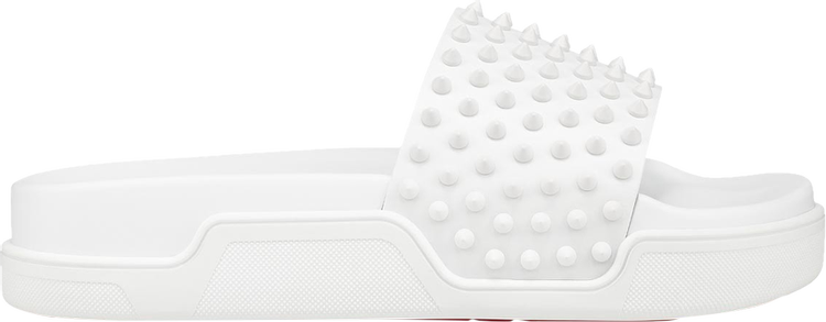 Christian Louboutin Pool Fun Slide White