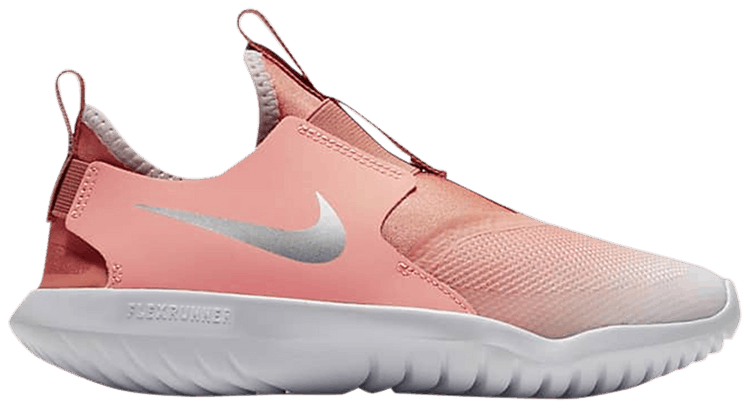 Nike Flex Runner GS Crimson Bliss Metallic Platinum