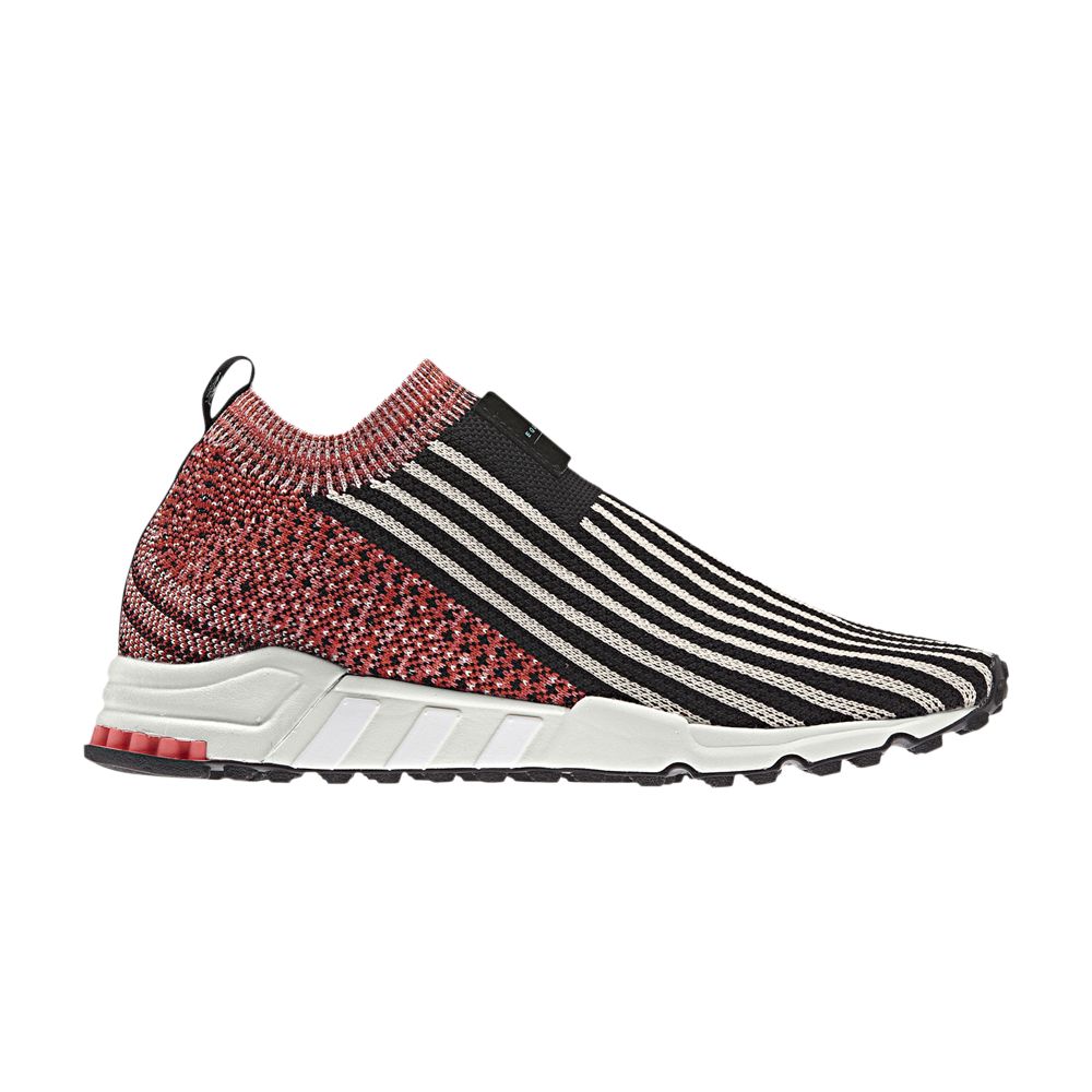 Pre-owned Adidas Originals Wmns Eqt Support Sock Primeknit 'black Trace Scarlet'
