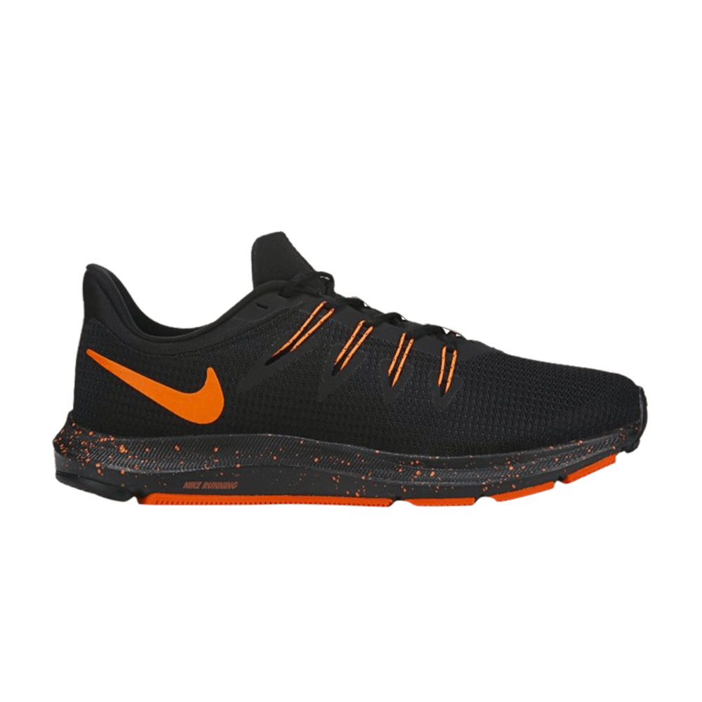 nike quest black orange