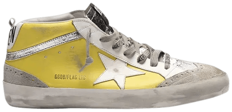 Golden Goose Mid Star 'Yellow Grey'