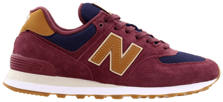 New Balance 574 Maroon Navy