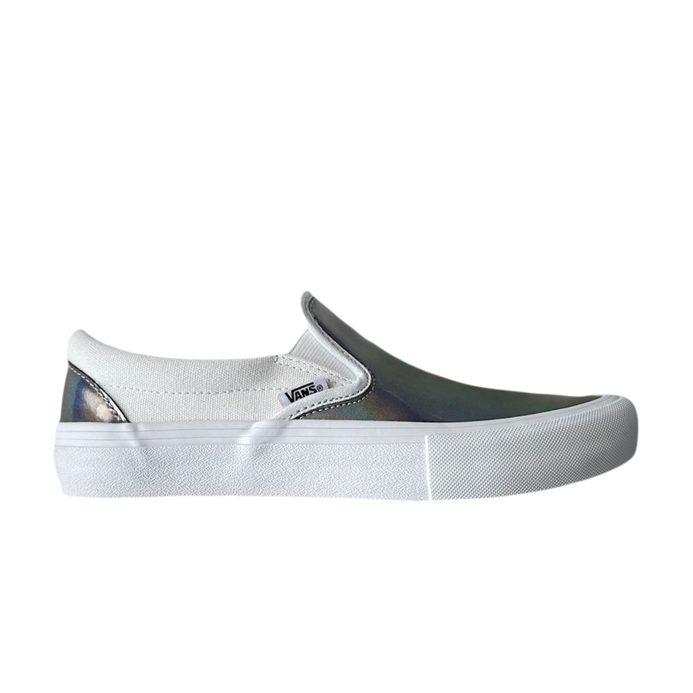 Pre-owned Vans Slip-on Pro 'iridescent - White' | Men's Size 4