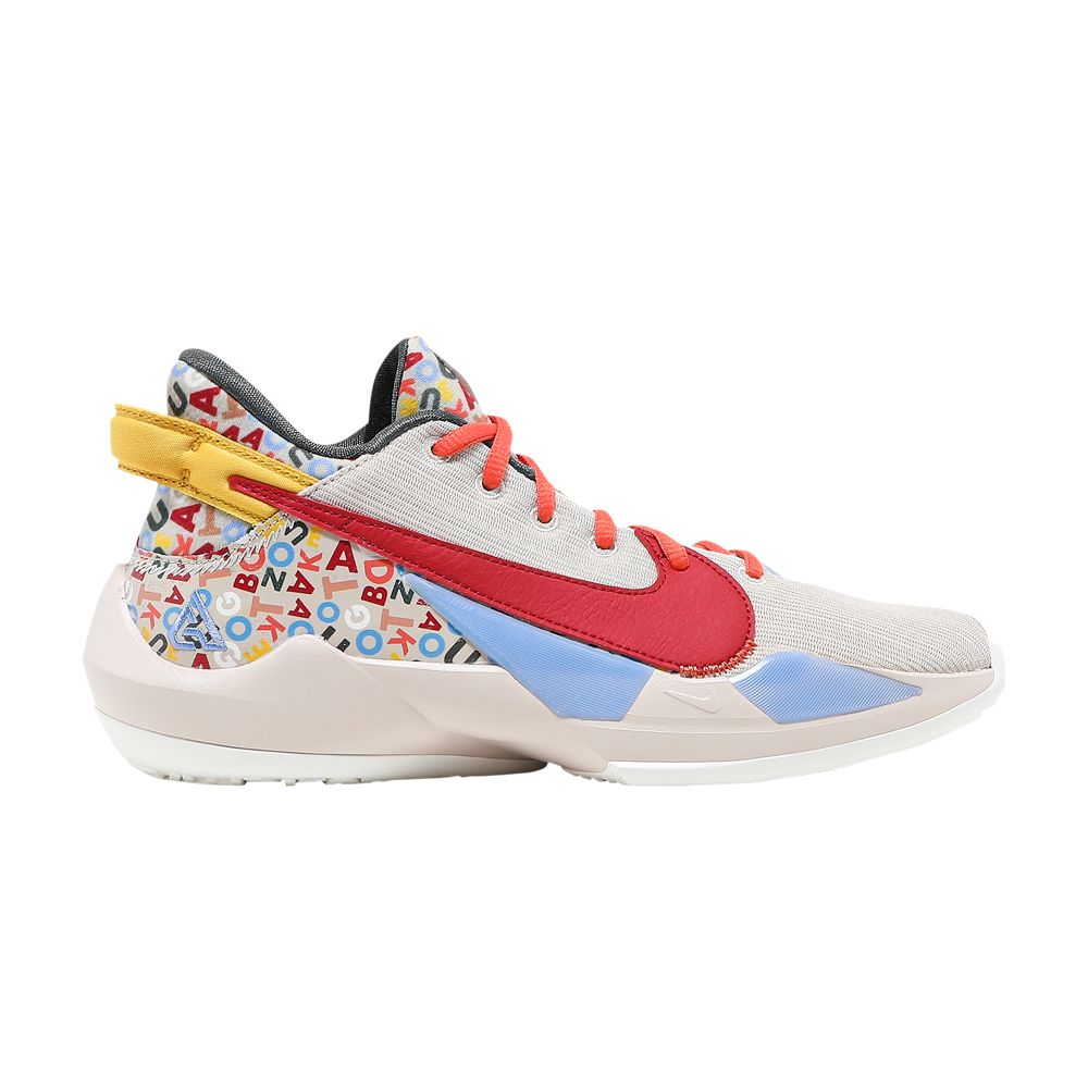 Nike Zoom Freak 2 GS 'Letter Bro' | Multi-Color | Kid's Size 6.5