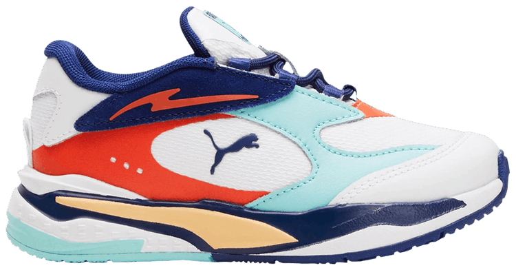 Puma RS Fast Courtside Little Kid White Angel Blue
