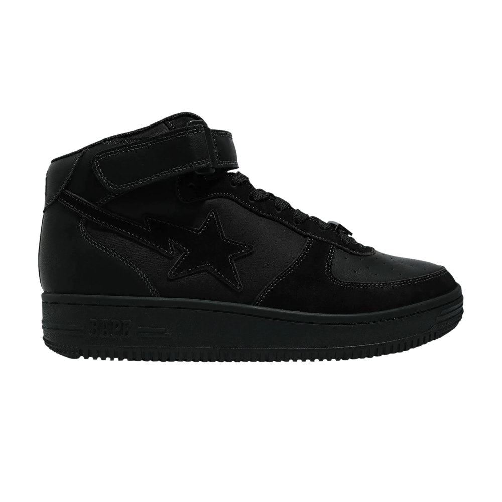 Pre-owned Bape Military Sta Mid 'black'