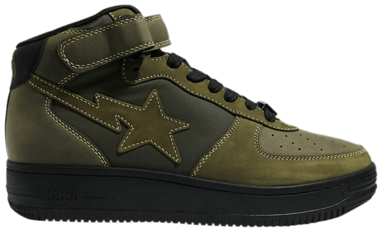 Military Bapesta Mid Olivedrab